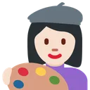 여성 아티스트: 밝은 피부 톤