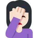 여성 얼굴 손바닥: 밝은 피부 톤