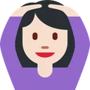 OK 제스처를 취하는 여성: 밝은 피부 톤