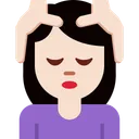 마사지를 받는 여성: 밝은 피부 톤