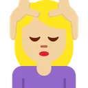 마사지를 받는 여성: 중간 정도의 밝은 피부 톤