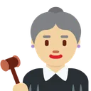 여성 판사: 중간 밝은 피부 톤