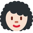 여성: 밝은 피부 톤, 곱슬머리