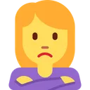 삐죽거리는 여자