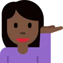 손을 내미는 여성: 어두운 피부 톤