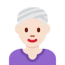 터번을 쓴 여성: 밝은 피부 톤