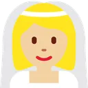 베일을 쓴 여성: 중간 정도의 밝은 피부 톤