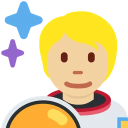 Astronaut: Medium-Light Skin Tone — Twitter