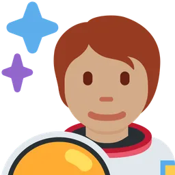 Astronaut: Medium Skin Tone — Twitter