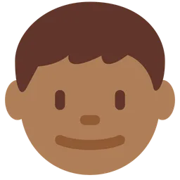 Boy: Medium-Dark Skin Tone — Twitter