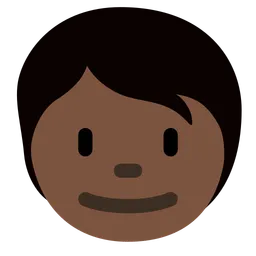 Child: Dark Skin Tone — Twitter