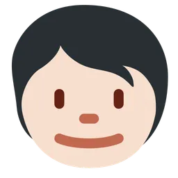 Child: Light Skin Tone — Twitter