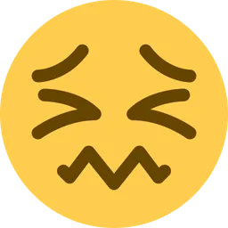 Confounded Face — Twitter