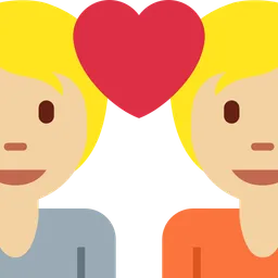 Couple with Heart: Medium-Light Skin Tone — Twitter