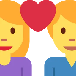Couple with Heart: Woman, Man — Twitter