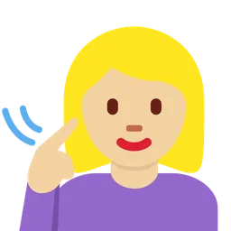 Deaf Woman: Medium-Light Skin Tone — Twitter