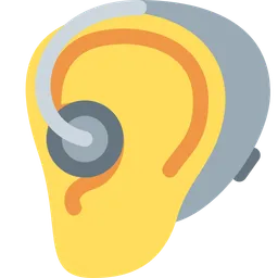 보청기가 있는 귀 — Twitter
