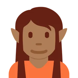 Elf: Medium-Dark Skin Tone — Twitter