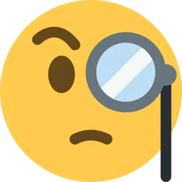 단안경이 있는 얼굴 — Twitter
