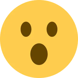 Face with Open Mouth — Twitter