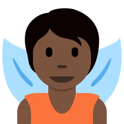 Fairy: Dark Skin Tone — Twitter