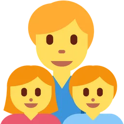 Family: Man, Girl, Boy — Twitter