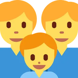 가족: 남자, 남자, 소년 — Twitter