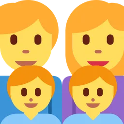 Family: Man, Woman, Boy, Boy — Twitter