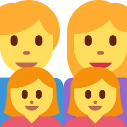 Family: Man, Woman, Girl, Girl — Twitter