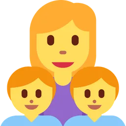 Family: Woman, Boy, Boy — Twitter