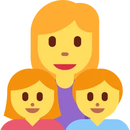 Family: Woman, Girl, Boy — Twitter