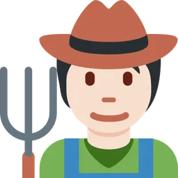 Farmer: Light Skin Tone — Twitter