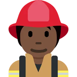 Firefighter: Dark Skin Tone — Twitter