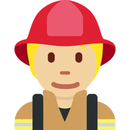 Firefighter: Medium-Light Skin Tone — Twitter