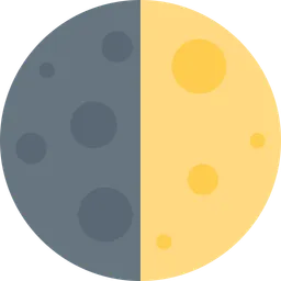 First Quarter Moon Symbol — Twitter