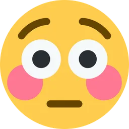 Flushed Face — Twitter