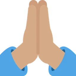 Folded Hands: Medium Skin Tone — Twitter
