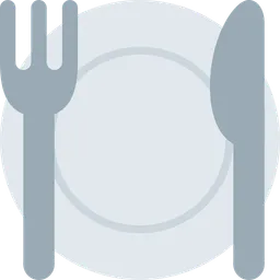 Fork and Knife with Plate — Twitter