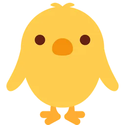 앞을 향한 아기 병아리 — Twitter