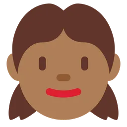 Girl: Medium-Dark Skin Tone — Twitter