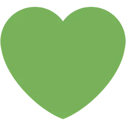 Green Heart — Twitter