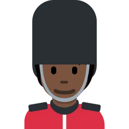 Guard: Dark Skin Tone — Twitter