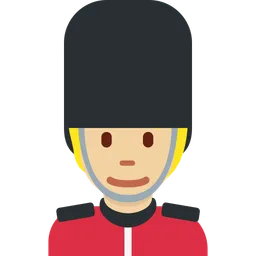 Guard: Medium-Light Skin Tone — Twitter