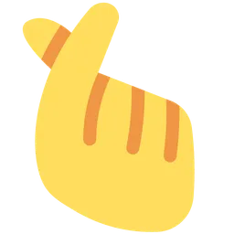 Hand with Index Finger and Thumb Crossed — Twitter