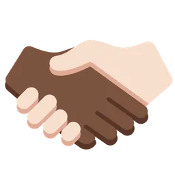 Handshake: Dark Skin Tone, Light Skin Tone — Twitter