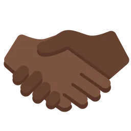 Handshake: Dark Skin Tone — Twitter