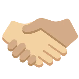 Handshake: Medium-Light Skin Tone, Medium Skin Tone — Twitter