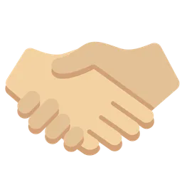 Handshake: Medium-Light Skin Tone — Twitter