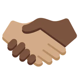 Handshake: Medium Skin Tone, Dark Skin Tone — Twitter