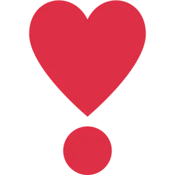 Heavy Heart Exclamation Mark Ornament — Twitter